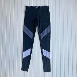 Champion Black, Gray and White Color Block Leggings Size XS